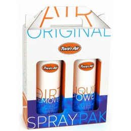 Twin Air Liquid Powe Spray + Liquid Dirt Remover Spray Pak środek do czyszczenia i smarowania filtrów powietrza 2x500ml