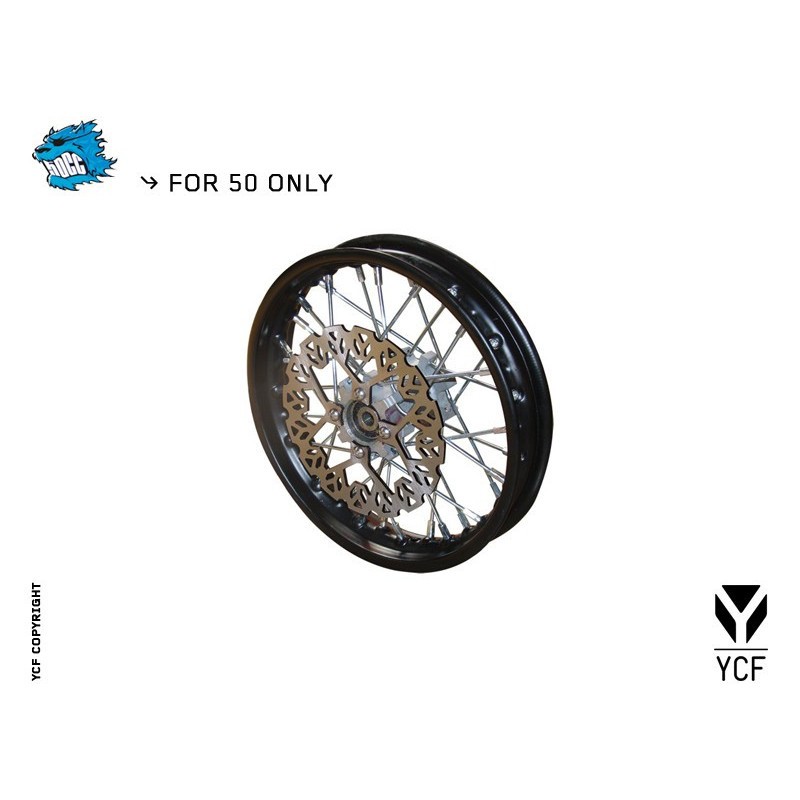 Kompletne koło przednie 1.4x10 standard YCF50