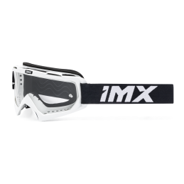 Gogle iMX Racing Mud White Gloss z Szybą Clear (1 szyba w zestawie)