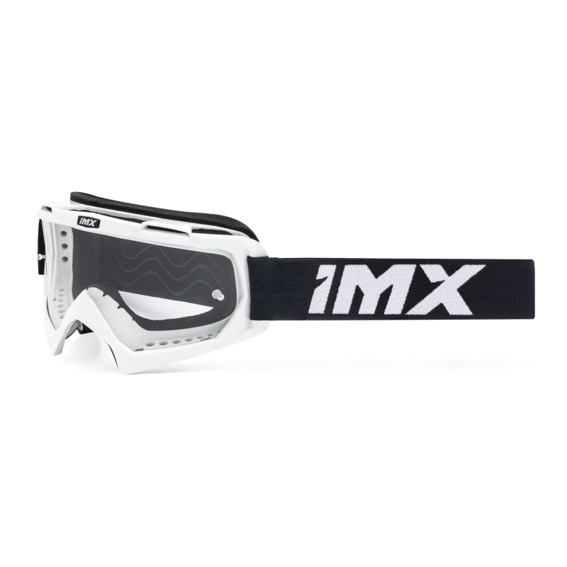 Gogle iMX Racing Mud White Gloss z Szybą Clear (1 szyba w zestawie)