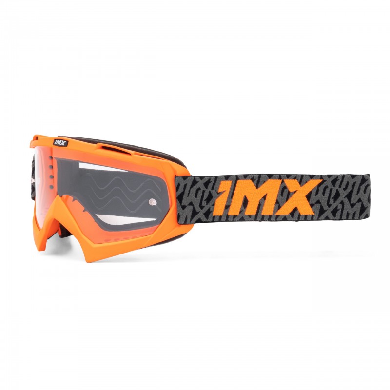 Gogle iMX Racing Mud Orange Matt/Grey/Orange Gloss z Szybą Clear (1 szyba w zestawie)