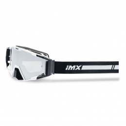 Gogle iMX Racing Sand White Gloss z Szybą Silver Iridium + Clear (2 szyby w zestawie)