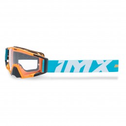 Gogle iMX Racing Sand Orange Matt/Blue/White z Szybą Orange Iridium + Clear (2 szyby w zestawie)