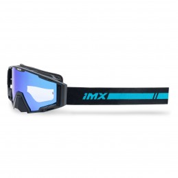 Gogle iMX Racing Sand Black Matt/Blue z Szybą Blue Iridium + Clear (2 szyby w zestawie)