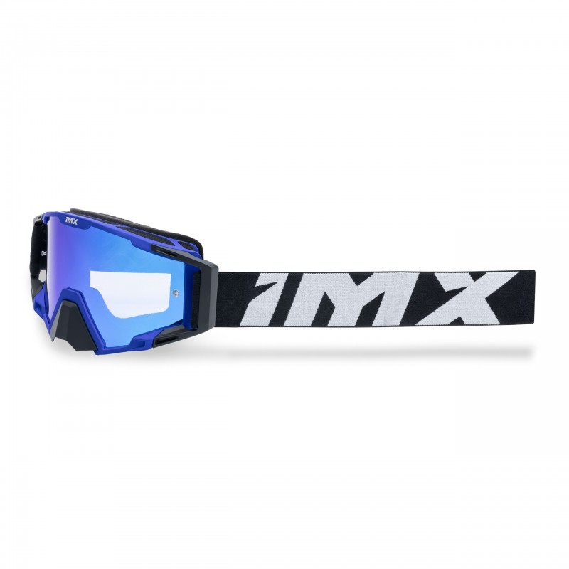 Gogle iMX Racing Sand Blue Matt/Black z Szybą Blue Iridium + Clear (2 szyby w zestawie)