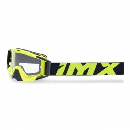 Gogle iMX Racing Sand Fluo Yellow Matt/Black z Szybą Silver Iridium + Clear (2 szyby w zestawie)