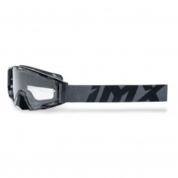 Gogle iMX Racing Sand Graphic Black Gloss/Grey z Szybą Silver Iridium + Clear (2 szyby w zestawie)