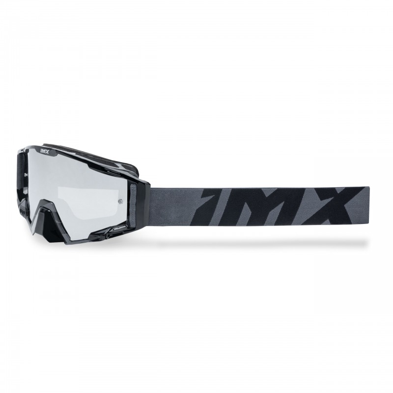 Gogle iMX Racing Sand Graphic Black Gloss/Grey z Szybą Silver Iridium + Clear (2 szyby w zestawie)