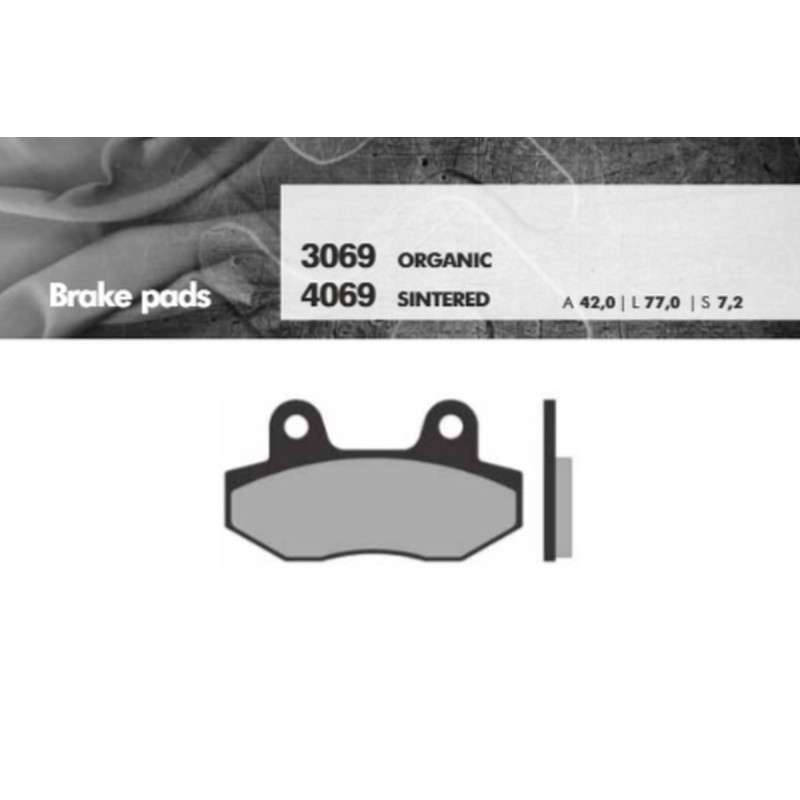 BRENTA Klocki hamulcowe SINTERED złote - zacisk przedni 2-tłoczkowy MRF/YCF