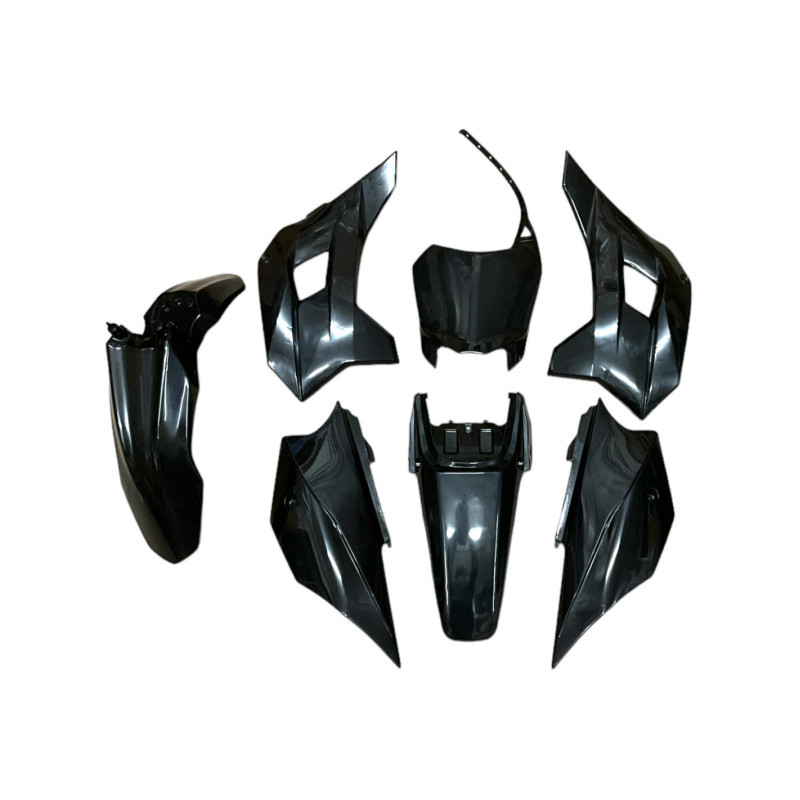 Plastiki KRZ czarne pitbike TD2023/TT Kayo