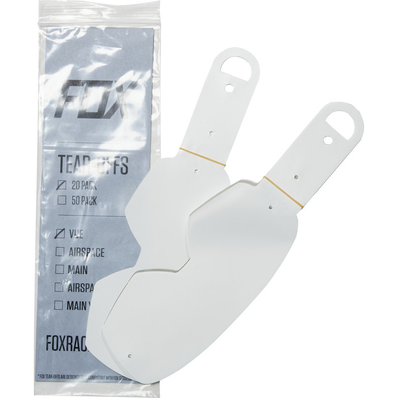 FOX Zrywki do Gogli Fox Vue Standard (20 Szt.), Clear (MX19)