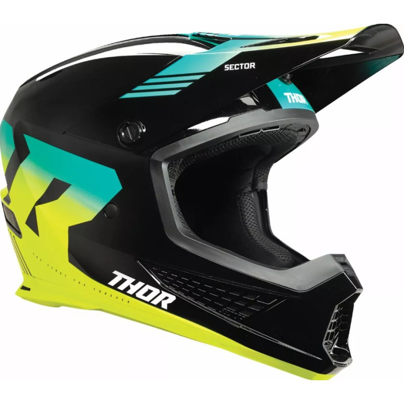 THOR Kask Sector 2 CARV Black/Acid - Senior