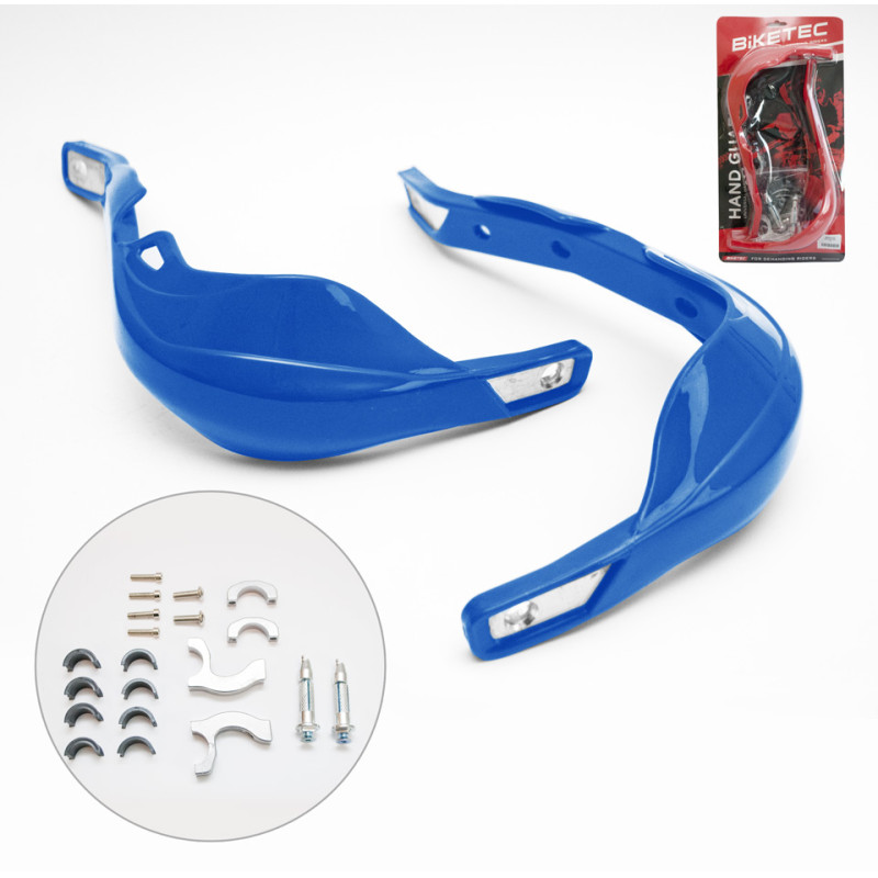 BIKETEC Handbary Kolor Niebieski (Z MOCOWANIAMI 22MM I 28MM)