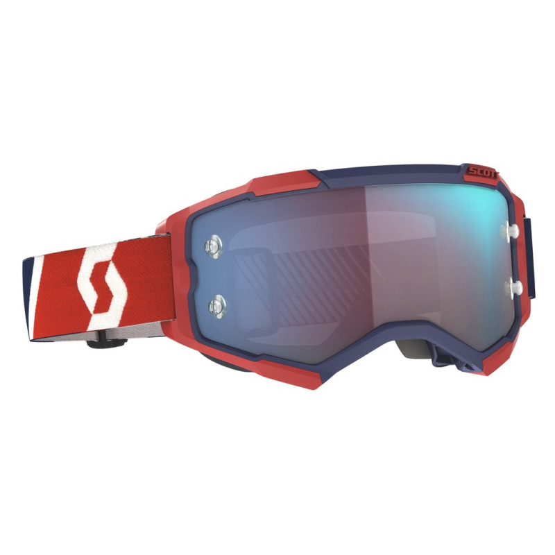 SCOTT Gogle Fury Team red/blue/blue chrome works