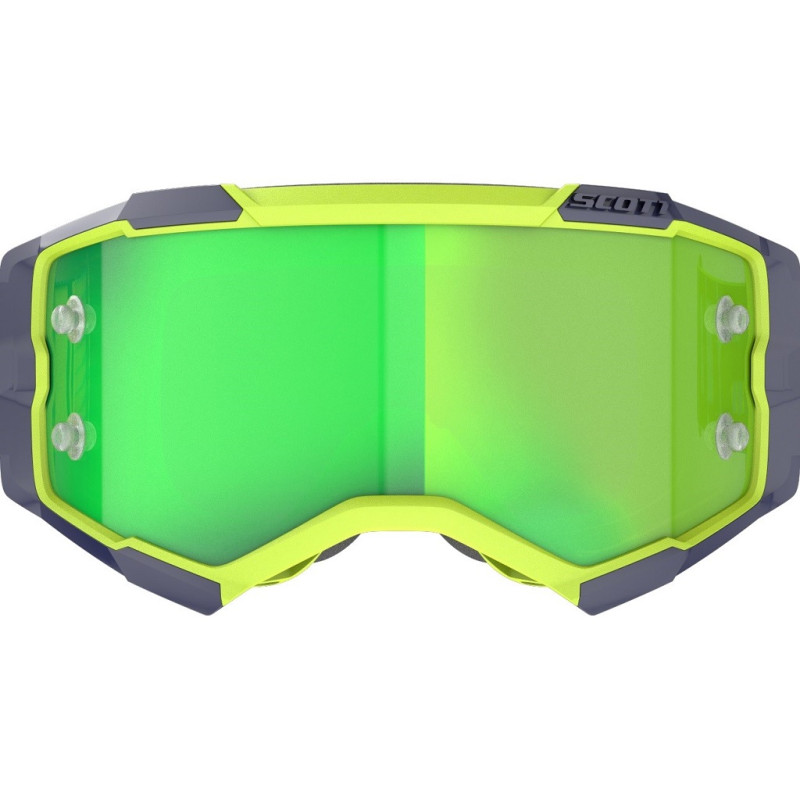 SCOTT Gogle Fury Team blue/yellow/green chrome works