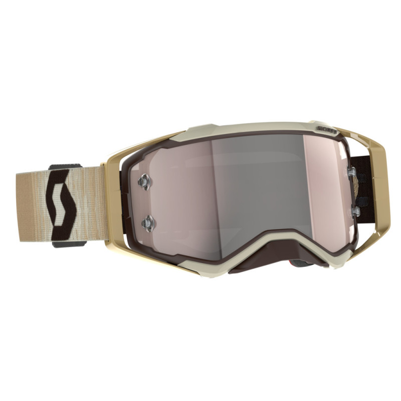 SCOTT Gogle Prospect beige/brown/silver chrome works