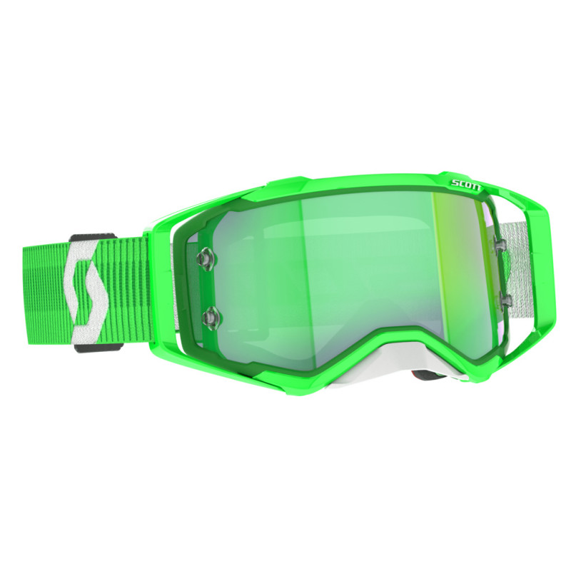 SCOTT Gogle Prospect green / white / green chrome works