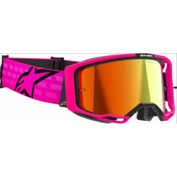 ALPINESTARS Gogle VISION 8 CORP PINK MIRROR-RED