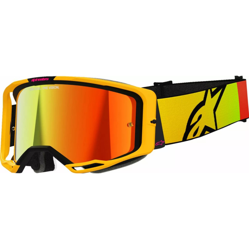 ALPINESTARS Gogle VISION 8 CORP Yellow/Pink MIRROR-RED