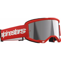 ALPINESTARS Gogle VISION 3 Wordmark Red Mirror-Silver