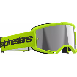 ALPINESTARS Gogle VISION 3 WORDMARK Yellow Fluo Mirror-Sil