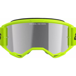 ALPINESTARS Gogle VISION 3 WORDMARK Yellow Fluo Mirror-Sil