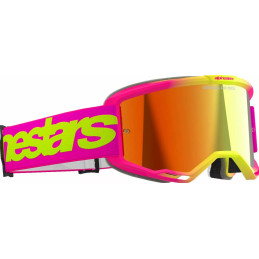 ALPINESTARS Gogle VISION 5 WORDMARK Pink/Yellow MIRROR-RED
