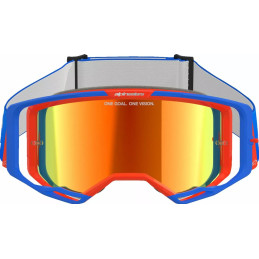 ALPINESTARS Gogle VISION 8 WORDMARK Blue/Orange MIRROR-RED