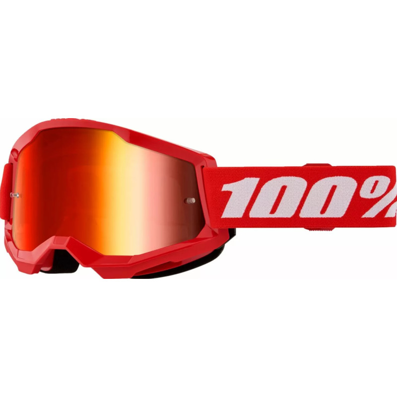 100% Gogle STRATA 2 Red MIRROR RED