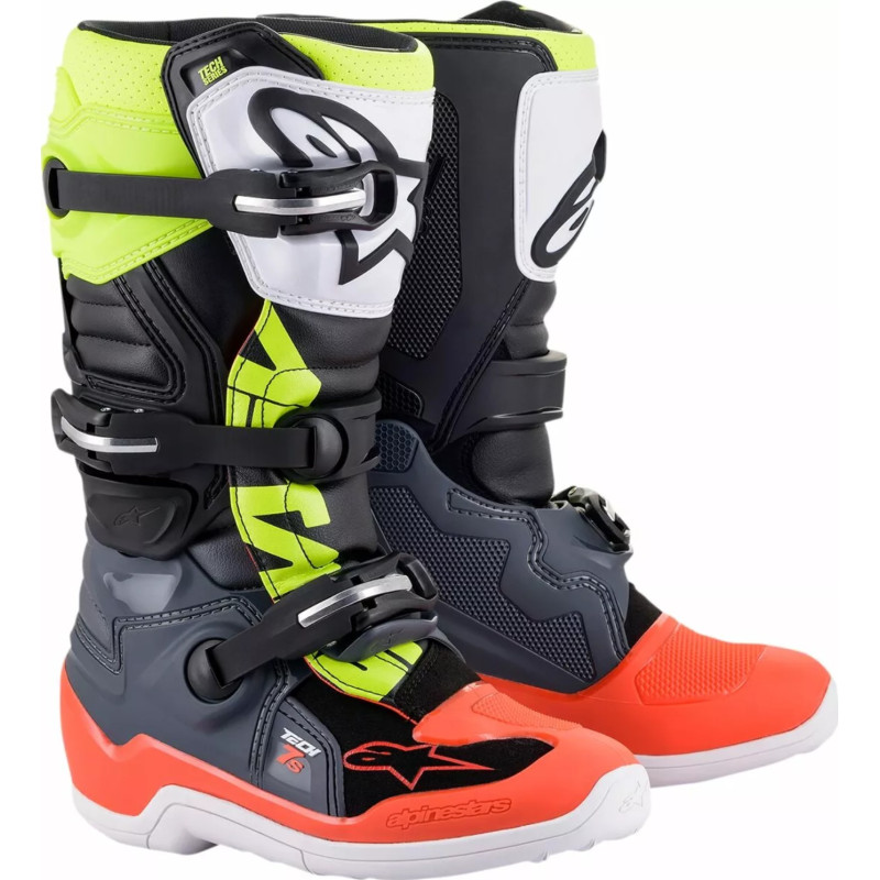 ALPINESTARS Buty Youth Tech 7S GY/RD/YL 6 - 39 - 25cm