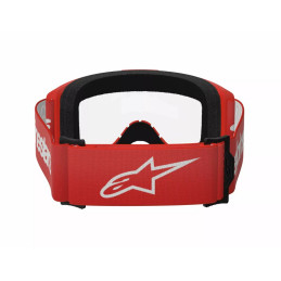 ALPINESTARS Gogle VISION 3 WORDMARK RED Clear