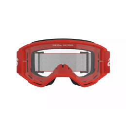 ALPINESTARS Gogle VISION 3 WORDMARK RED Clear