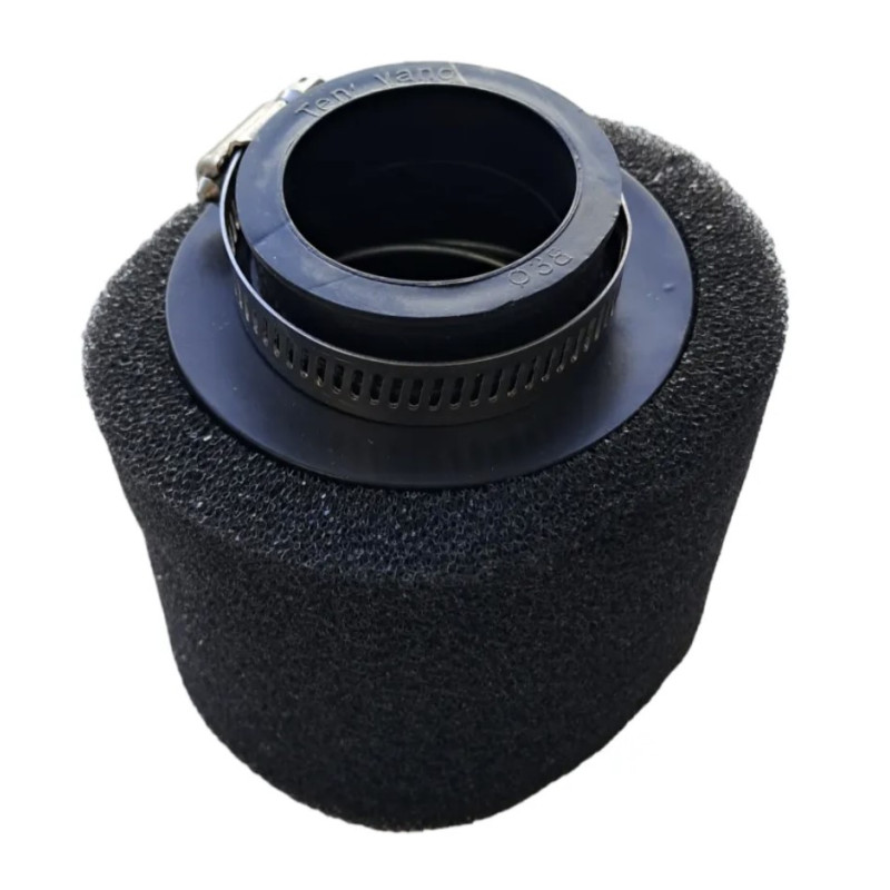 Filtr powietrza 38mm prosty czarny pitbike MRF