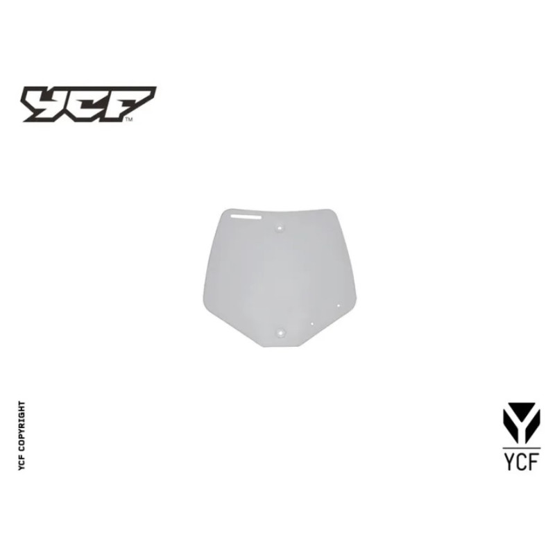 Pole numerowe pitbike YCF białe