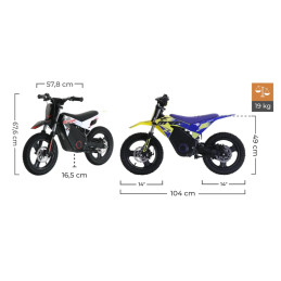 Pit Bike MRF eJOY 350 MX Żółty