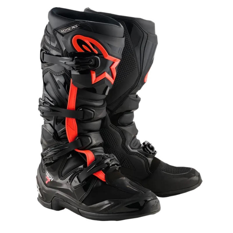 ALPINESTARS Buty TECH 7 BLACK/RED FLUO Senior