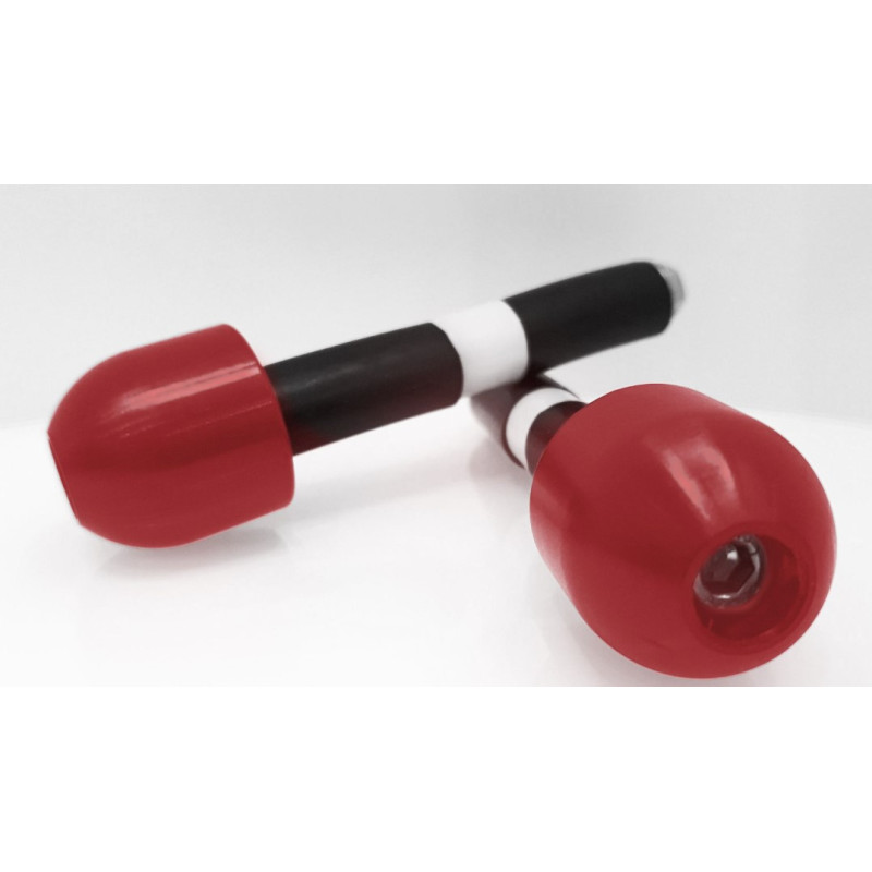 RED POINT Slidery kierownicy (15mm) - czerwone