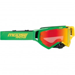 Gogle Moose XCR HATCH GREEN/YELLOW ONE SIZE