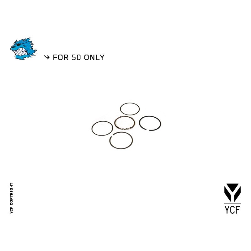 Pierścienie tłokowe (44mm) YCF50
