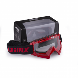 Gogle iMX Racing Mud Red z Szybą Clear (1 szyba w zestawie)
