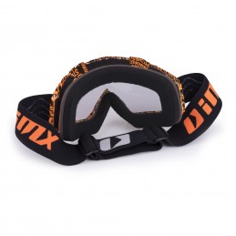 Gogle iMX Racing Mud Graphic Orange/Black z Szybą Clear (1 szyba w zestawie)