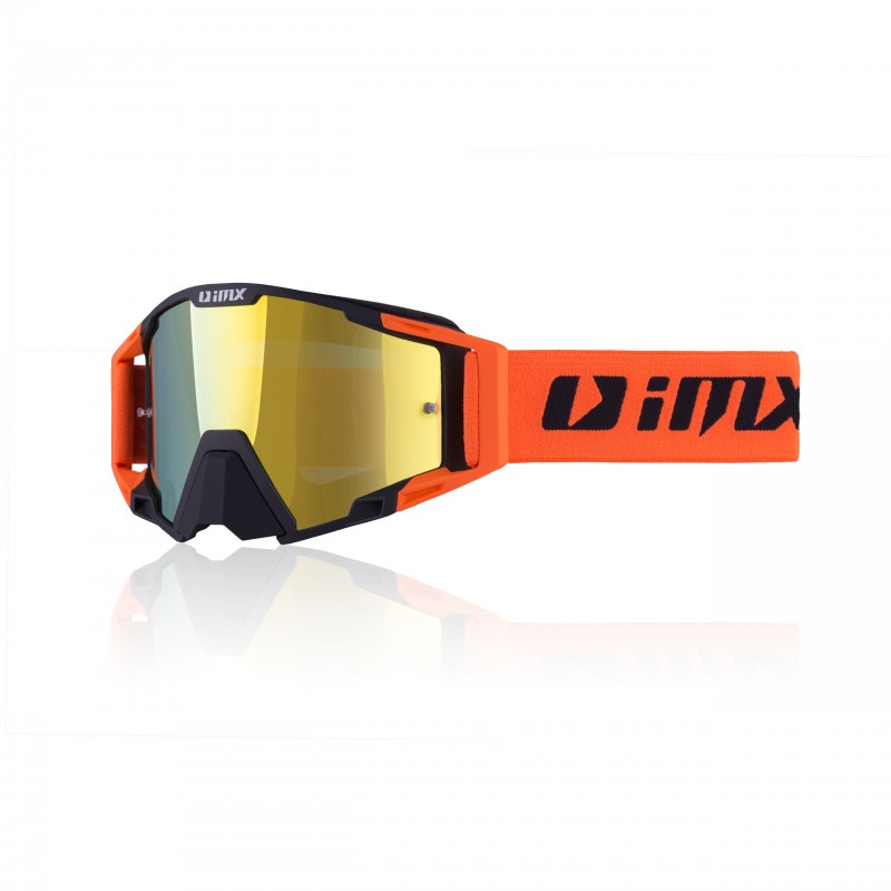 Gogle iMX Racing Sand Black/Orange Matt z Szybą Orange Iridium + Clear (2 szyby w zestawie)