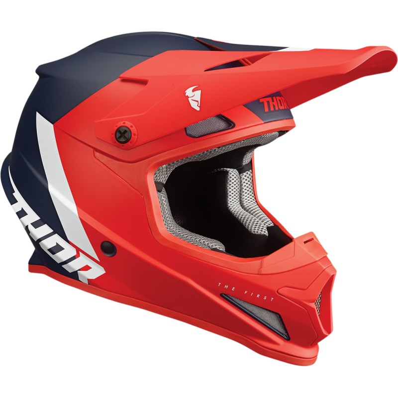 Kask Thor S22 Sector CHEV Red/Navy Senior