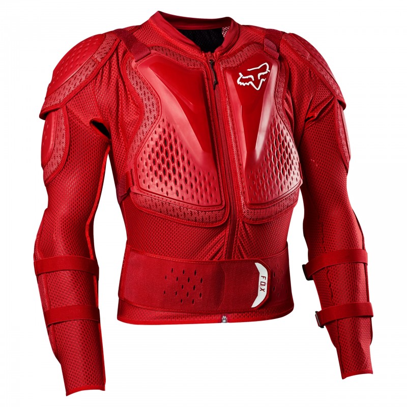 Koszulka z Ochraniaczami Fox Titan Sport Flame Red