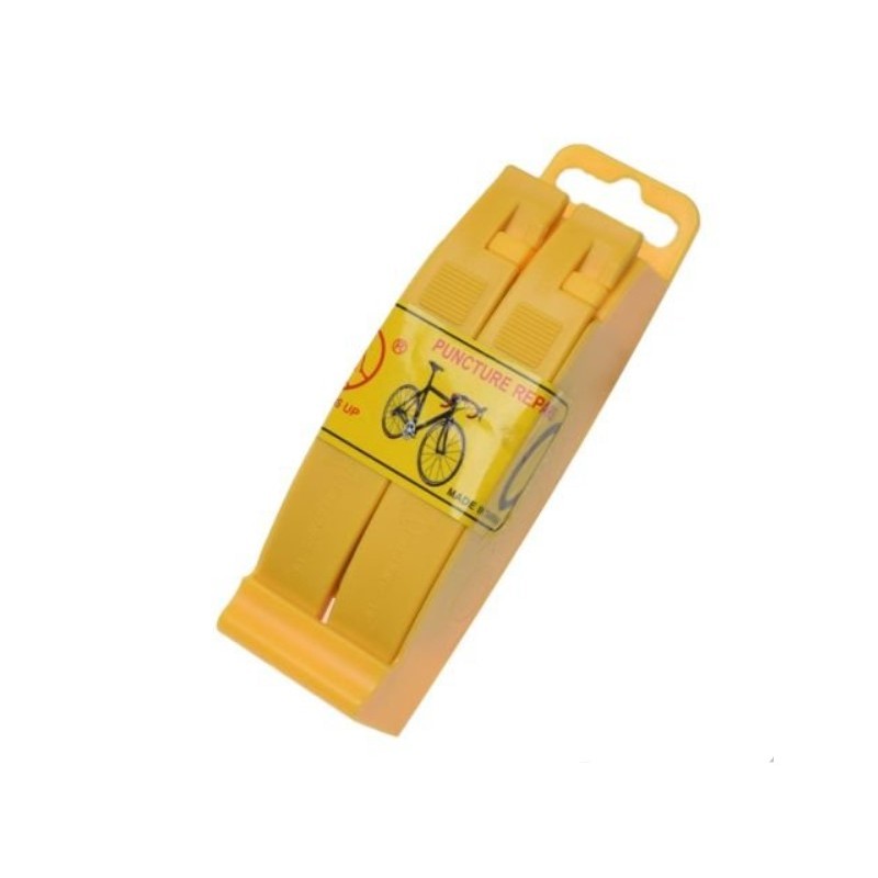 Zestaw naprawczy dętki z łyżkami rowerowy Żółty