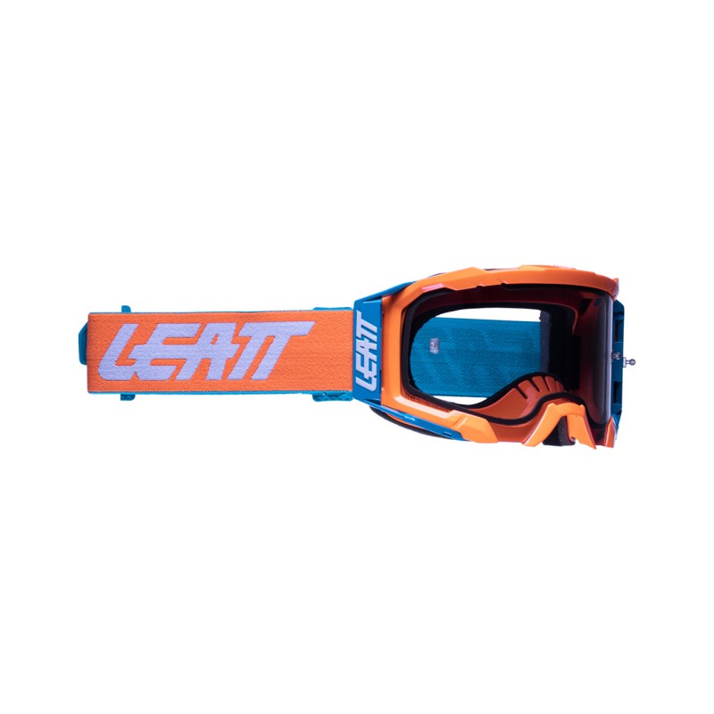 Leatt gogle Velocity 5.5 Goggle Neon Orange Light Grey 58% - kolor pomarańczowy/niebieski szyba Dymione Lustro Szary